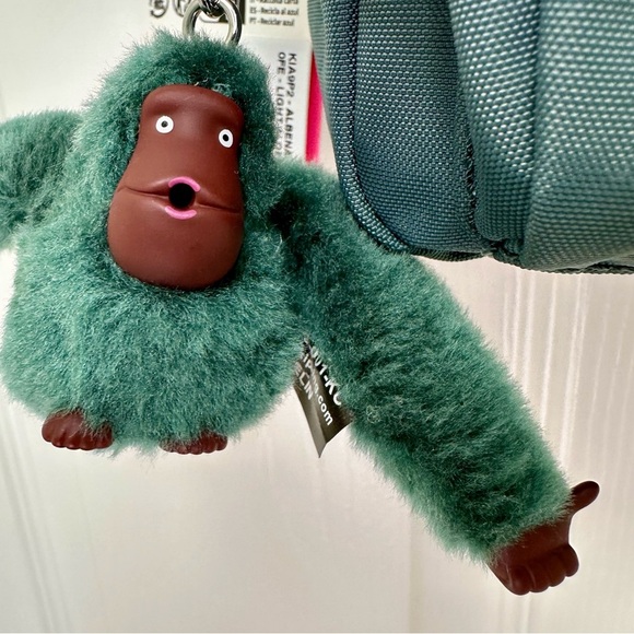 Kipling Crossbody Bag Teal Color Water-Repellent Nylon - Picture 3 of 14